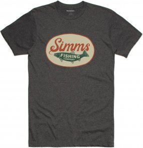 Simms Trout Wander T-Shirt Charcoal Heather