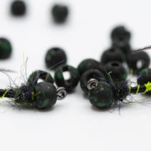 Firehole Speckled Slotted Stones - Midnight Green